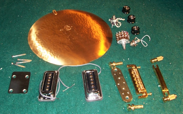 Figure 2 - Parts used to build guitar