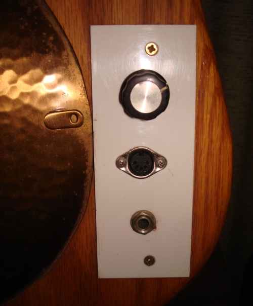 Figure 8 - MIDI style connector installed in place of tone control.