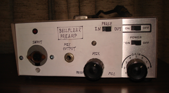 Figure 10 - Front of Bellplank preamp/mixer.